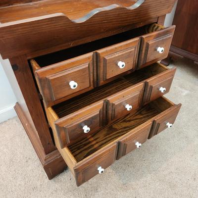 Solid Wood 3 Drawer End Table 24x17x27