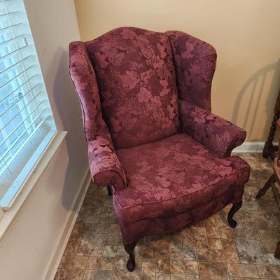 Heritage House Furniture Wing Back Chair Floral