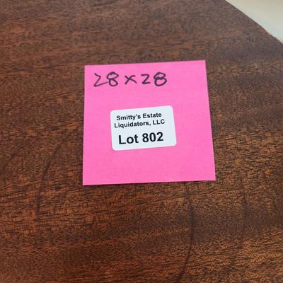 Vintage Drum Table with drawer 28" Diameter 28" H