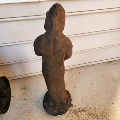 Very Heavy Stone Saint Frances Statue 26" tall