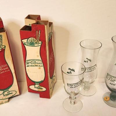 Lot #65 Lot of Vintage Pat O'Brien glasses - hard to find sizes