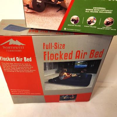Lot #66 Coleman Electric Quick Pump and Northeast Territory Flocked Air Bed - New in Box