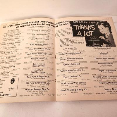 Lot #68 North Texas Oil and Gas Review - October 1954 Magazine