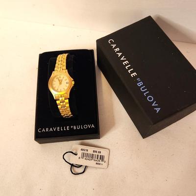 Lot #71 Pretty Ladies Caravelle Bulova Wristwatch - new in box