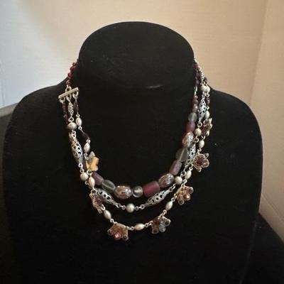 Lot 1057 3 beaded necklace