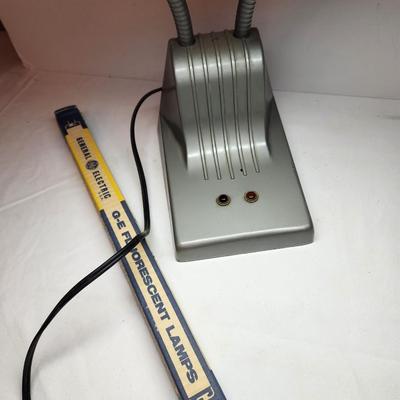 Lot #76 Vintage Desk Lamp with extra Bulb