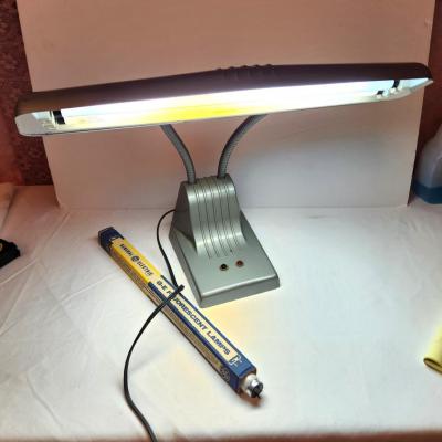 Lot #76 Vintage Desk Lamp with extra Bulb