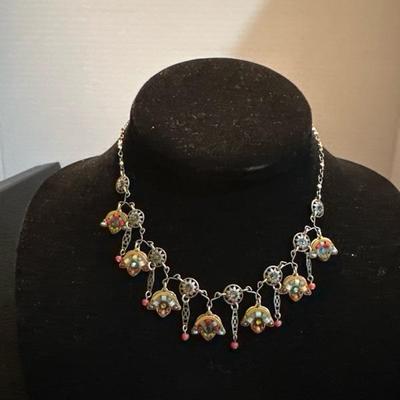 Lot 943 3 silver tone necklaces
