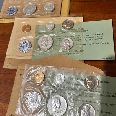 1950s/60s Coin Proof Sets Lot + Commemorative Bicentennial