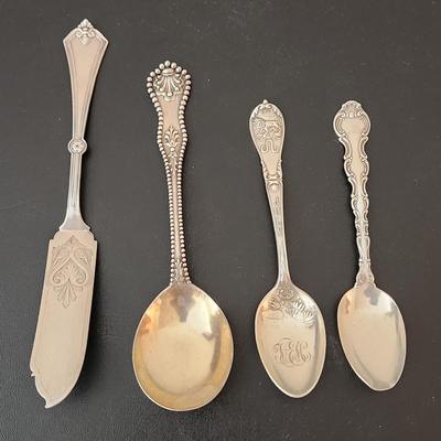 4 Piece Sterling Silver Lot spoons