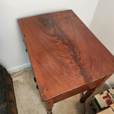 Antique 2 Drawer Side Table