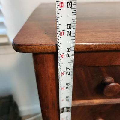 Antique 2 Drawer Side Table