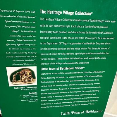 The Heritage Village Collection Little town of Bethlehem Dept 56
