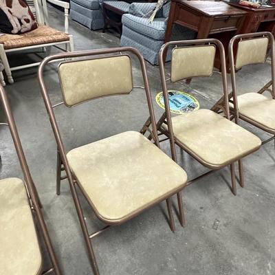Midcentury folding chairs by Samsonite set of 4