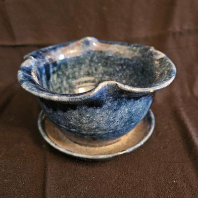 Handmade Pottery Lamp, Planter and Bowl (DR-DW)