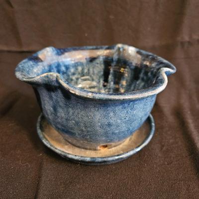Handmade Pottery Lamp, Planter and Bowl (DR-DW)