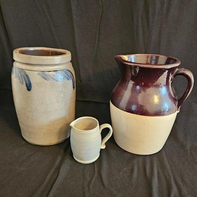 Trio of Pottery Pieces (DR-DW)