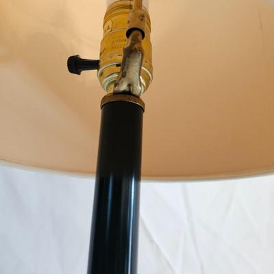 Oak Umbrella Stand and a Brass Lamp (LR-DW)