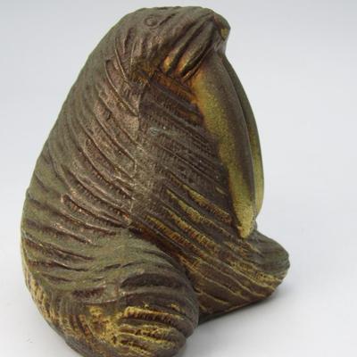 Vintage Brass Walrus Figurine
