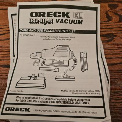 Oreck XL Ironman Vaccum (LR-DW)