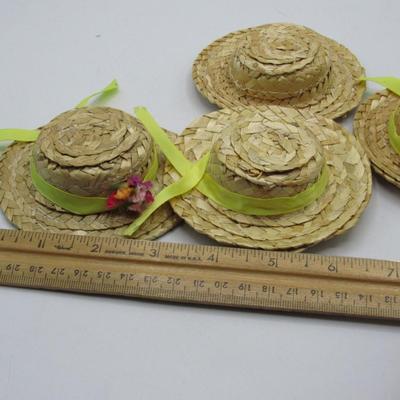 Small Straw Hats for dolls or plush critters