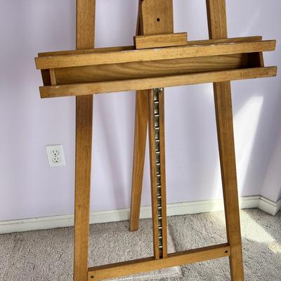 Artist Lot - Wooden Easel, Canvas, Portfolio