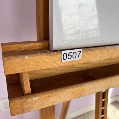 Artist Lot - Wooden Easel, Canvas, Portfolio