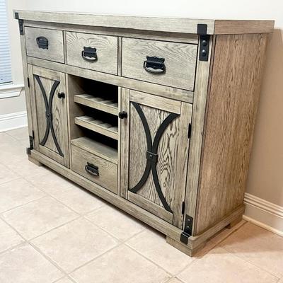 HOMMAX FURNITURE ~ Farmhouse Style Sideboard/Buffet Server ~ With Metal Hardware