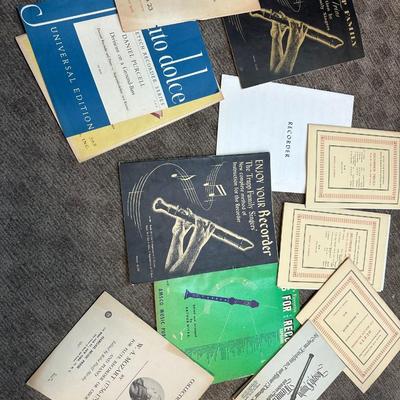 Lot of recorder music books