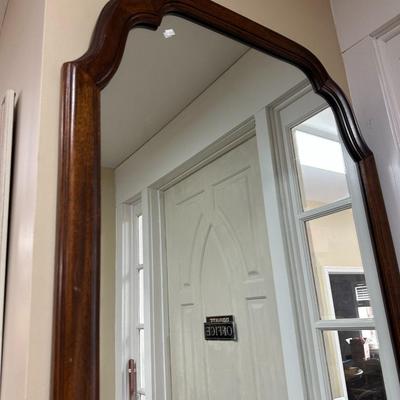 Very large mirror with beautiful wood frame