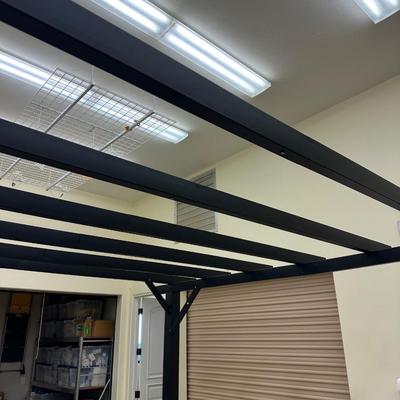 Lot 846 Square Black Metal Pergola