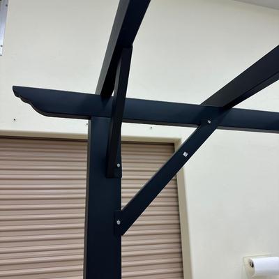 Lot 846 Square Black Metal Pergola