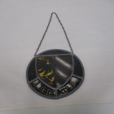 Hand Painted Pewter Nuremberg Crest With Chain