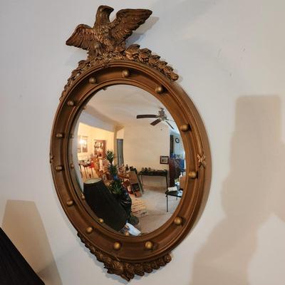 Antique Federal Eagle Convex Mirror 29