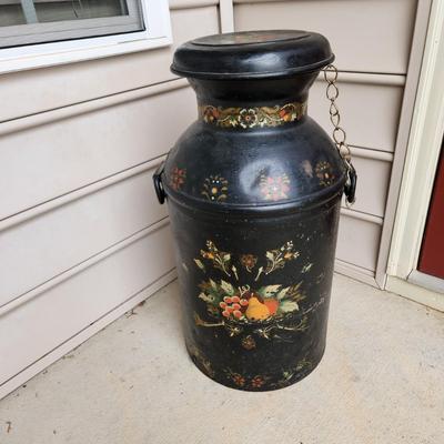 Large Atlantic Painted Dairy Milk Can 25
