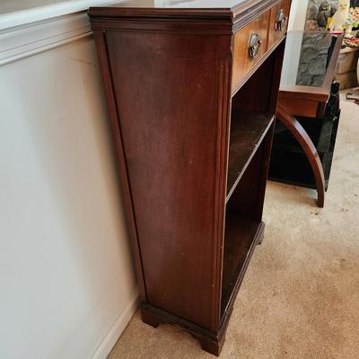 Vintage Bookcase with top Drawer 24x12x42