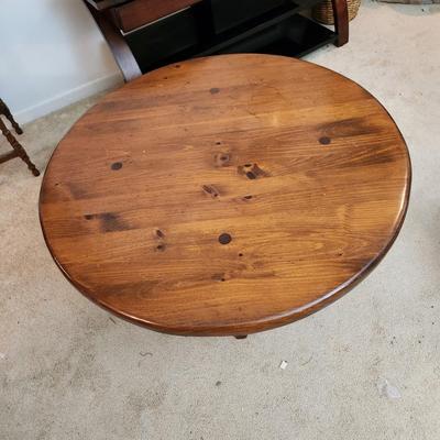 Solid Wood Round Coffee Table 42