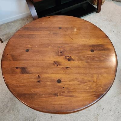 Solid Wood Round Coffee Table 42