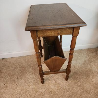End Table with Book Magazine Holder18x13x24