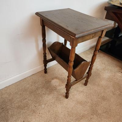 End Table with Book Magazine Holder18x13x24