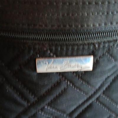 Black Vera Bradley Fabric purse with shoulder strap