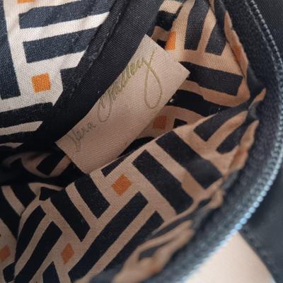 Black Vera Bradley Fabric purse with shoulder strap