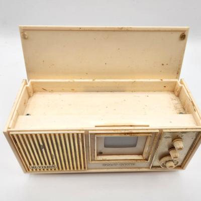 Lot #85 RARE Hi-Vision Transister Radio/jewelry/cigaratte box - works