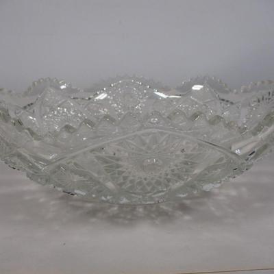 Pressed Glass Fruit Bowl