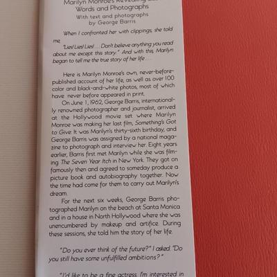 Two hardback Marilyn Manroe Books - Her Life in her own words & At Twentieth century Fox