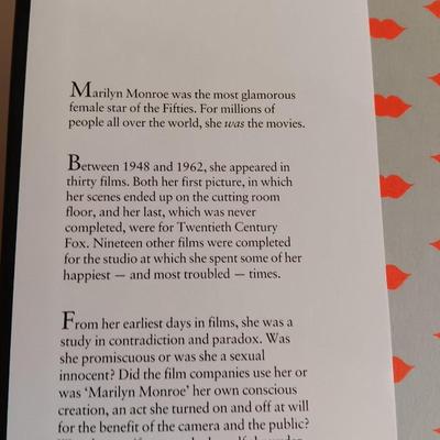 Two hardback Marilyn Manroe Books - Her Life in her own words & At Twentieth century Fox
