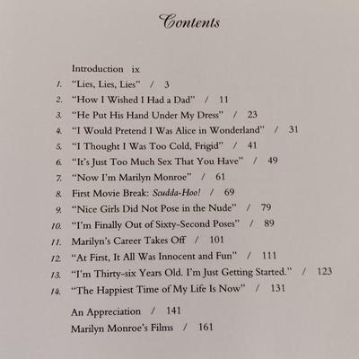 Two hardback Marilyn Manroe Books - Her Life in her own words & At Twentieth century Fox