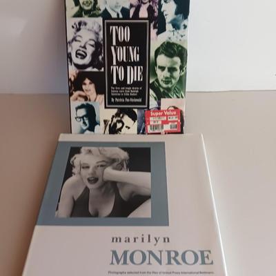 Two hardback books - Marilyn Monroe - Too young to Die & Photographs from the file of United Press International