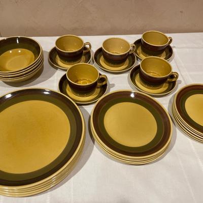 1970s Stavangerflint Norway place setting for 5