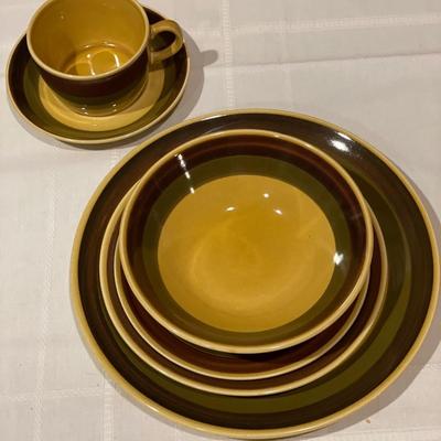 1970s Stavangerflint Norway place setting for 5